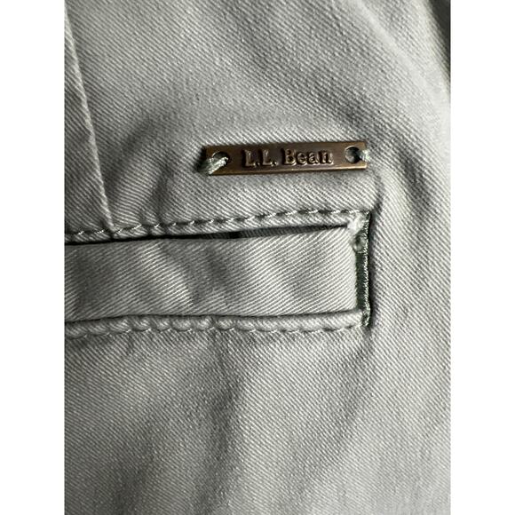 L.L Bean Favorite Fit Womens Casual Chino Pants Light Green Size 12 - Picture 9 of 12
